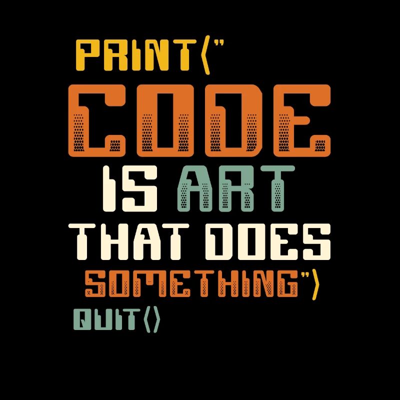 Le code est un art qui fait quelque chose, la programmation