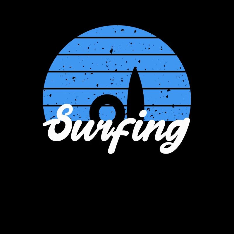 Surfeur de planche de surf de conception de surf cool