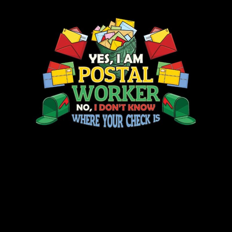 Lustige Postangestellte Postamt