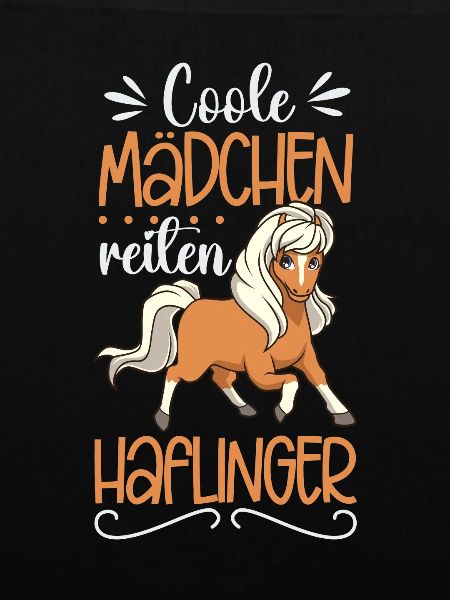 Coole Mädchen reiten Haflinger