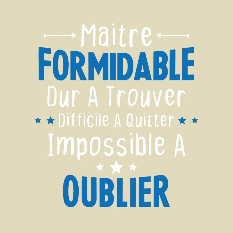 Maître Formidable Idée Cadeau Maître D'école
