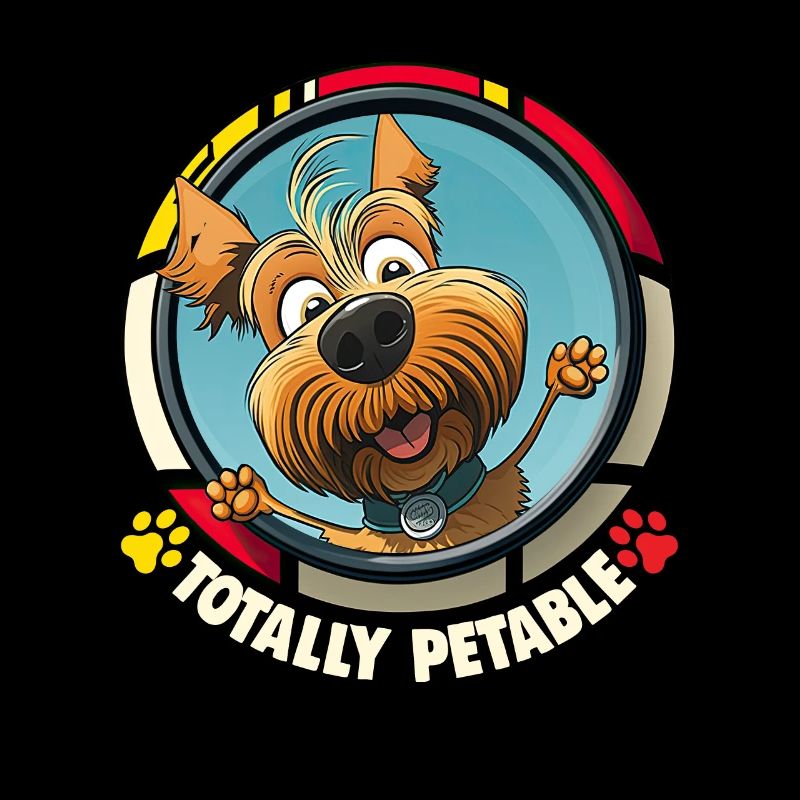 Chiens Dessin animé Yorkshire Terrier Design