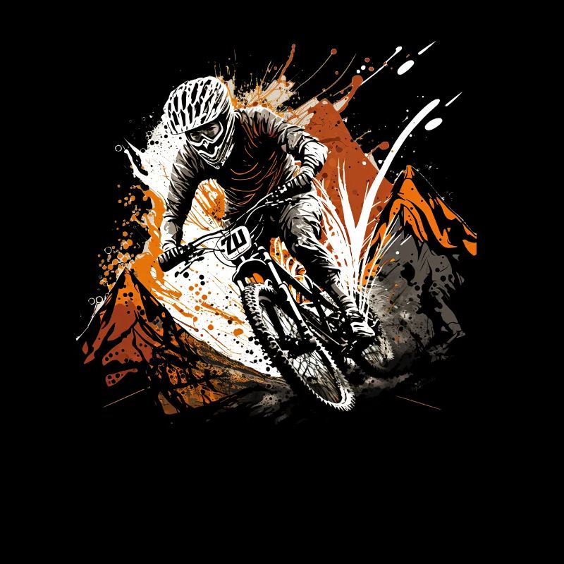 Conception cool de descente de VTT pour les fans de VTT