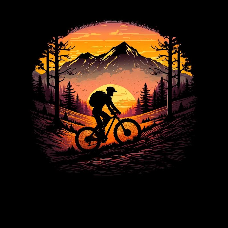 Conception cool de descente de VTT pour les fans de VTT