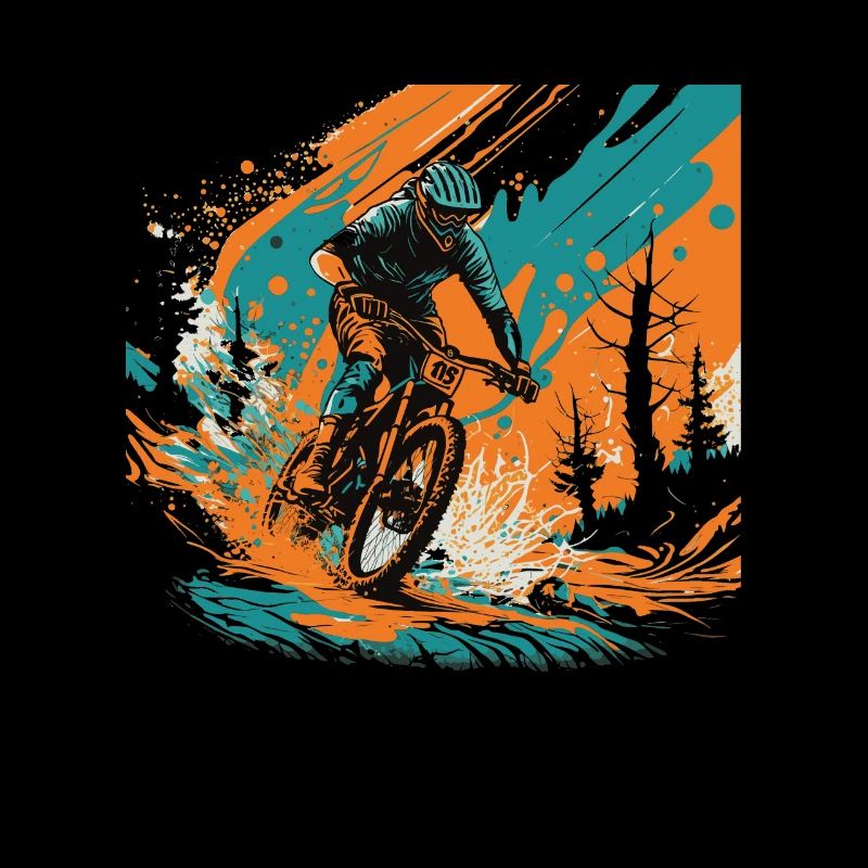 Conception cool de descente de VTT pour les fans de VTT
