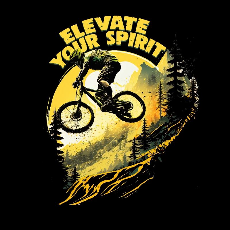 Conception cool de descente de VTT pour les fans de VTT