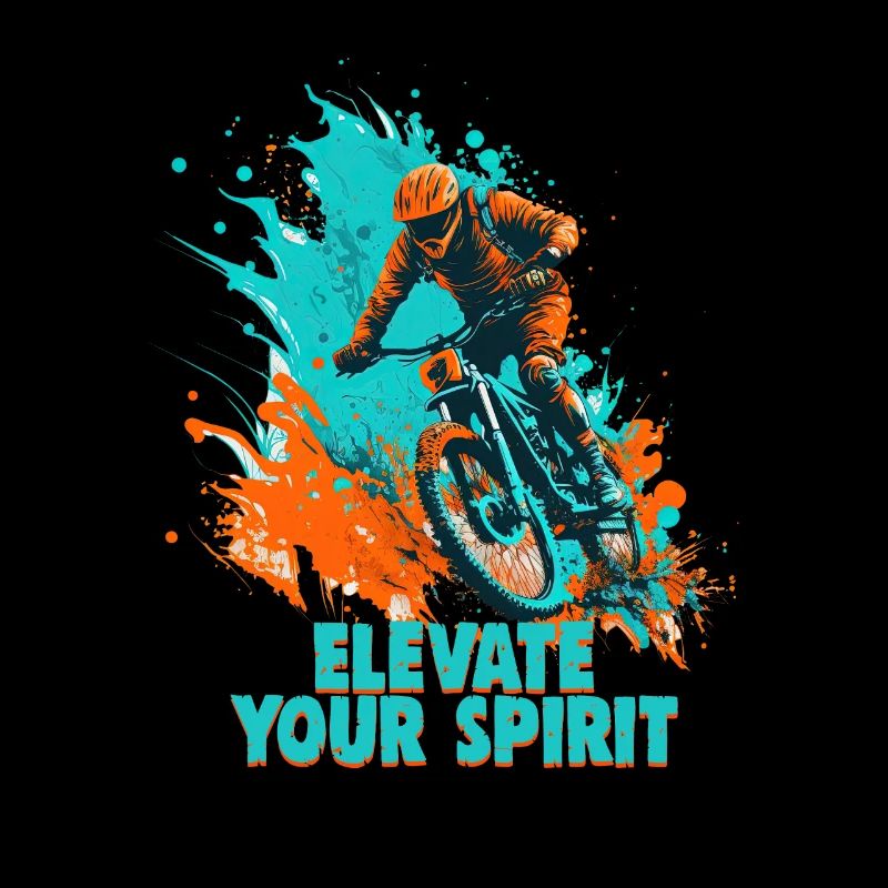 Conception cool de descente de VTT pour les fans de VTT
