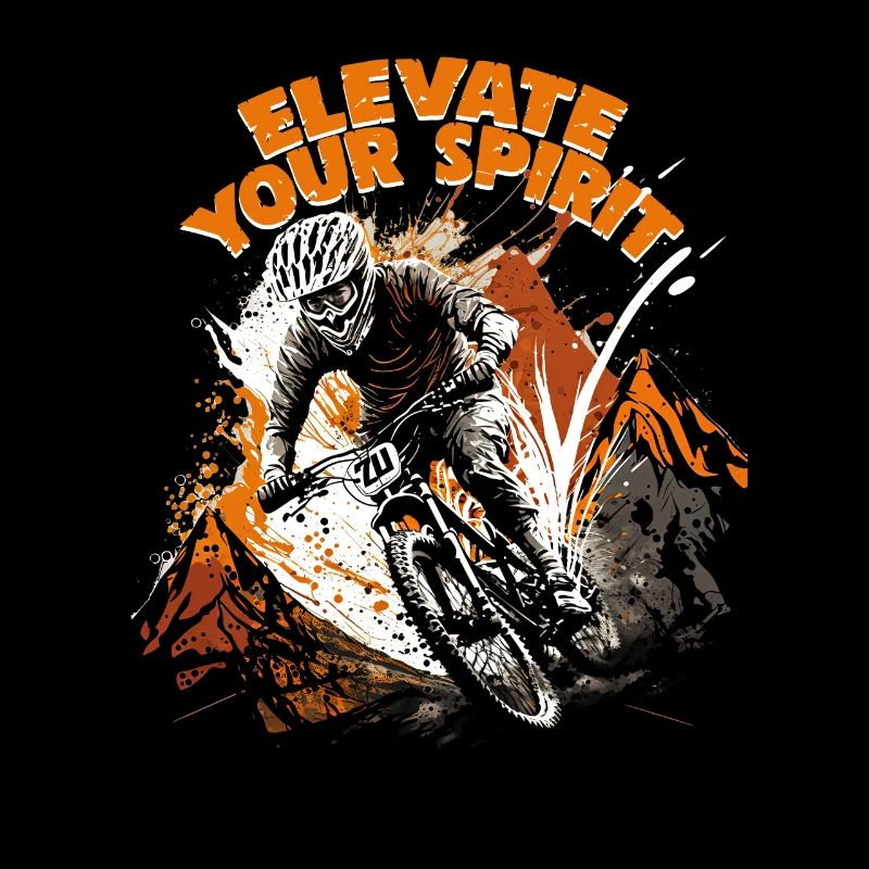 Conception cool de descente de VTT pour les fans de VTT