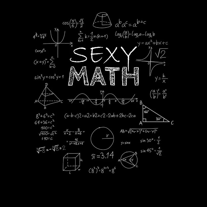 Sexy Math Professeur Math, Cadeau, Tableau noir