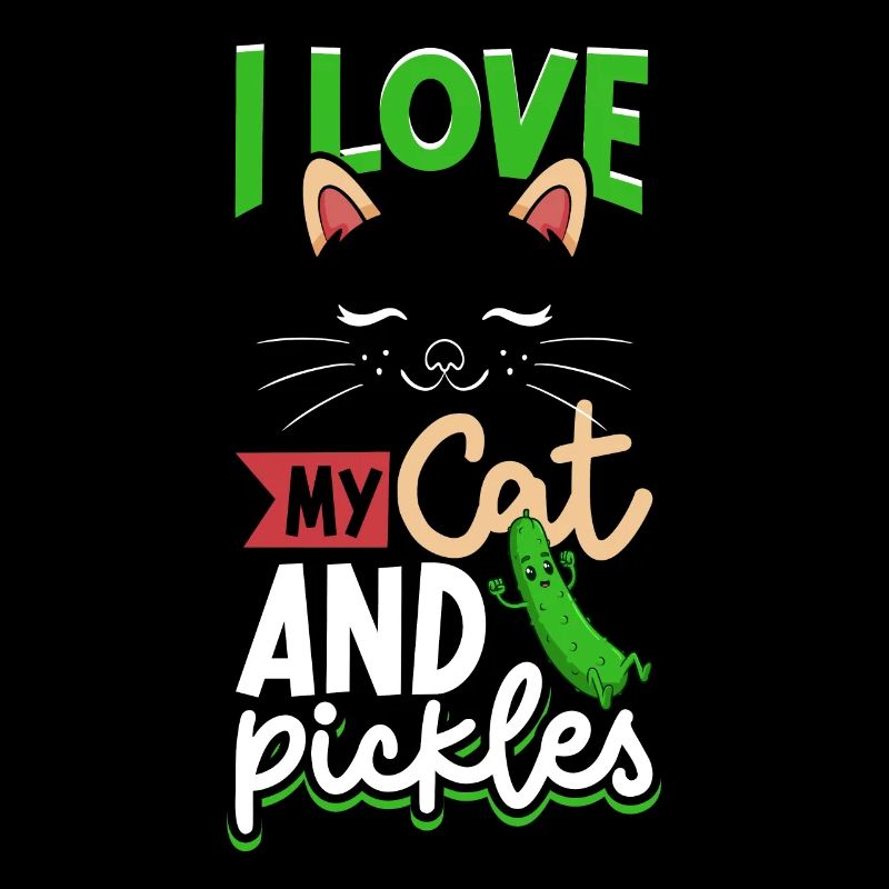 J’aime mon chat et mes cornichons - Concombres