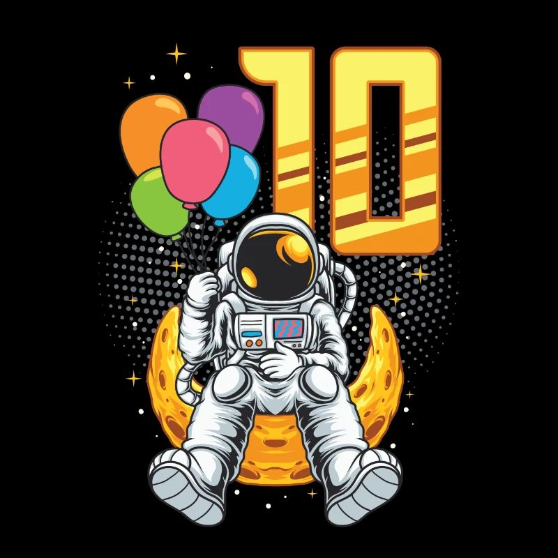 10e anniversaire, astronaute, décorations