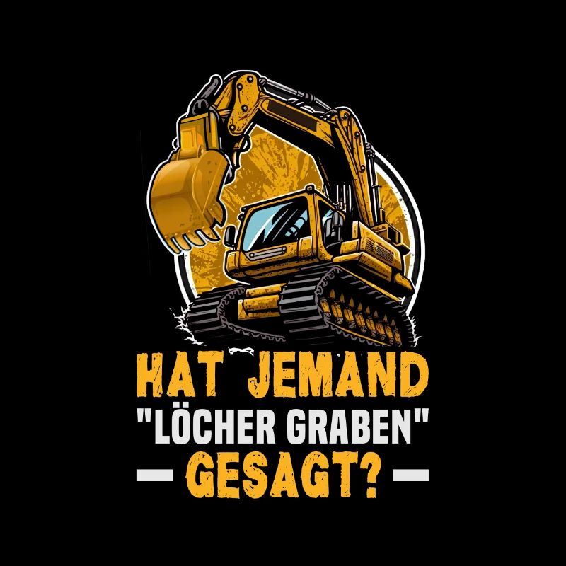 Kranführer Design für Baggerfahrer und Bauarbeiter