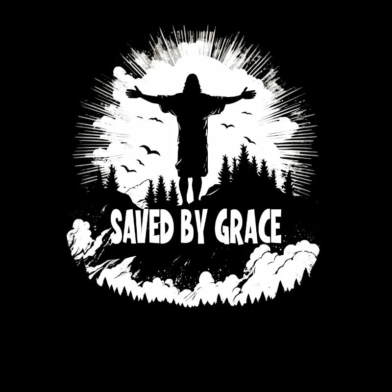 Christliche Zitate Designs Saved By Grace