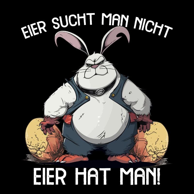 Eier sucht man nicht Eier hat man Hase Ostern