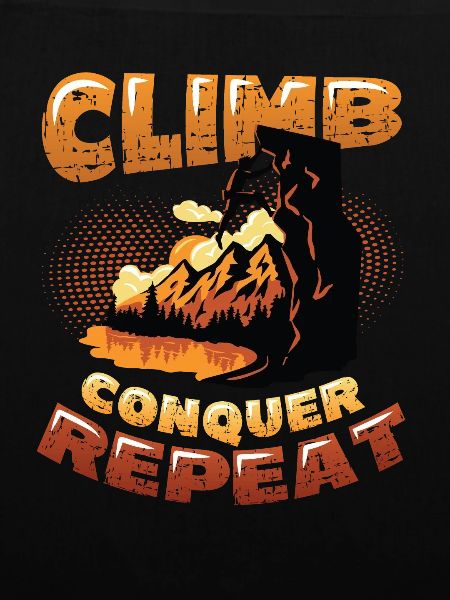 Climbing, conquering, repeating, mountaineering
