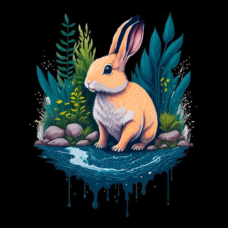 Schöne Illustration eines Kaninchens