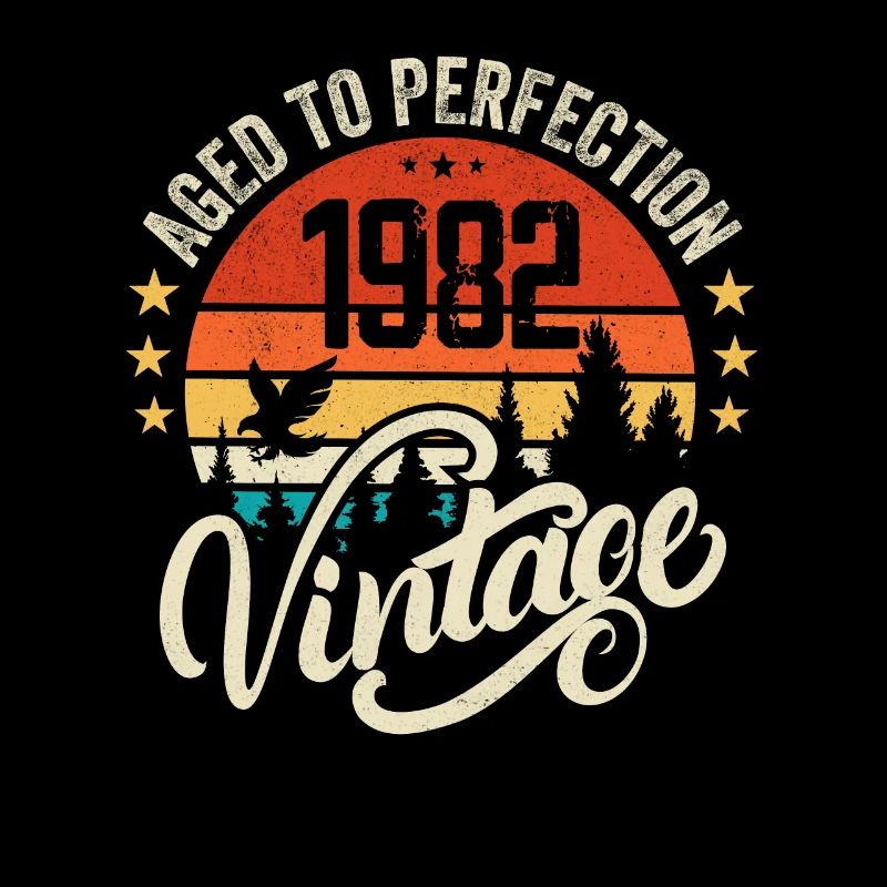 1982 Vintage - Geburtstagsgeschenk 1982 Retro 1982