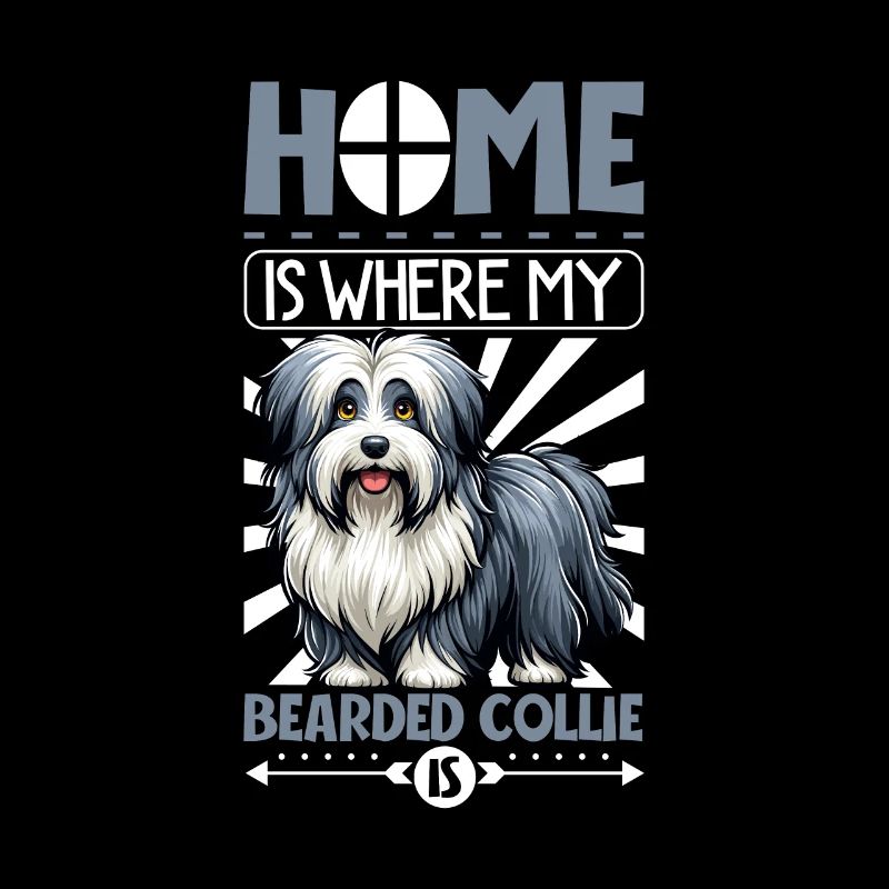 Zuhause - Bearded Collie
