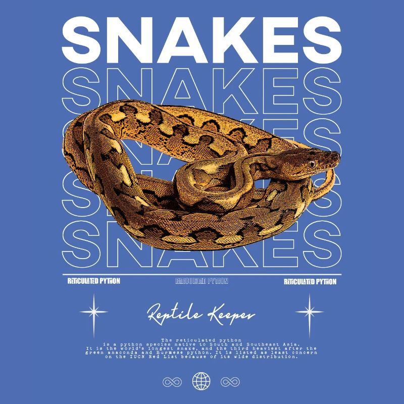 Python réticulé Streetwear Reptile Keeper