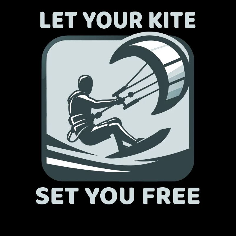 Kitesurf Laissez votre cerf-volant vous libérer Kitesurfeur