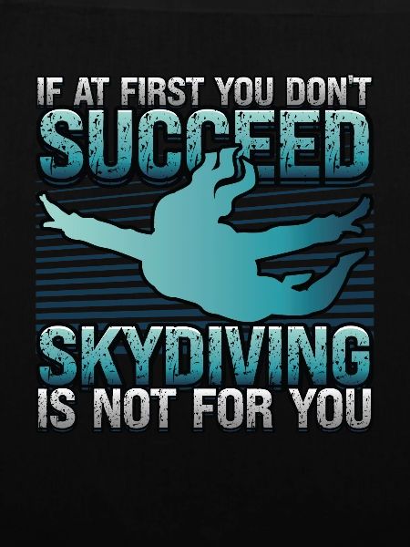 Funny skydiver
