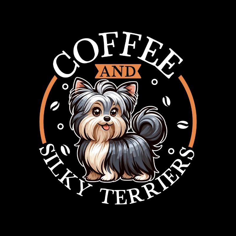 Café et Silky Terrier australien