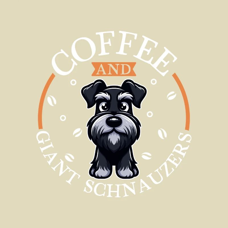 Café et schnauzer géant