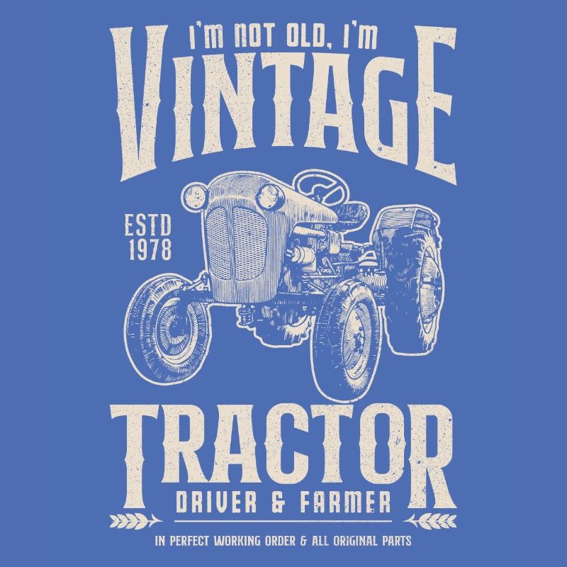 Oldtimer Traktor Bauer Geburtstag Jahrgang 1978