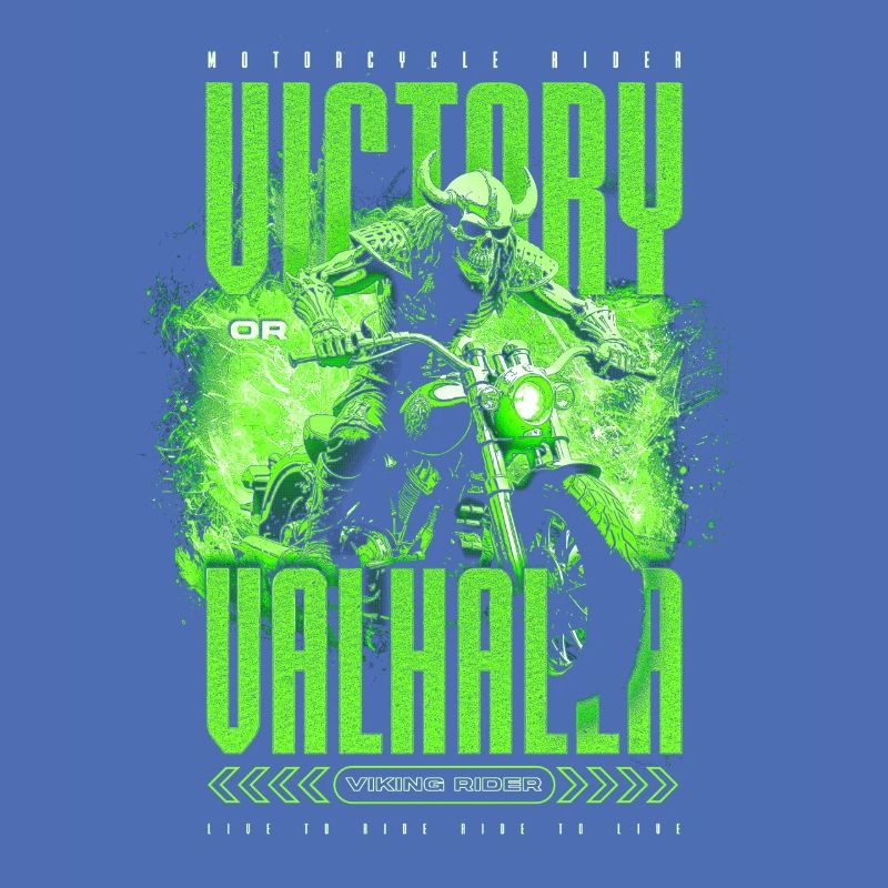 Motorrad Nordische Wikinger Sieg Oder Walhalla