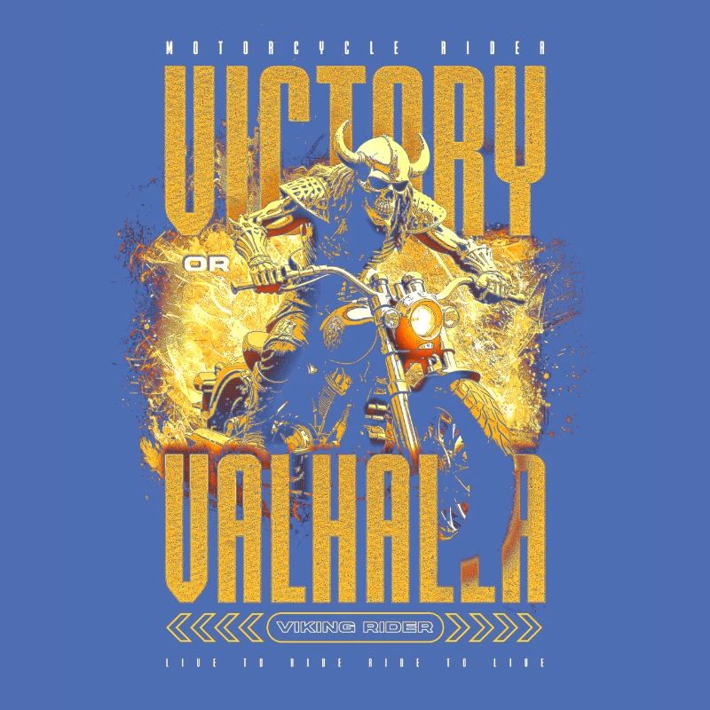 Motorrad Nordische Wikinger Sieg Oder Walhalla
