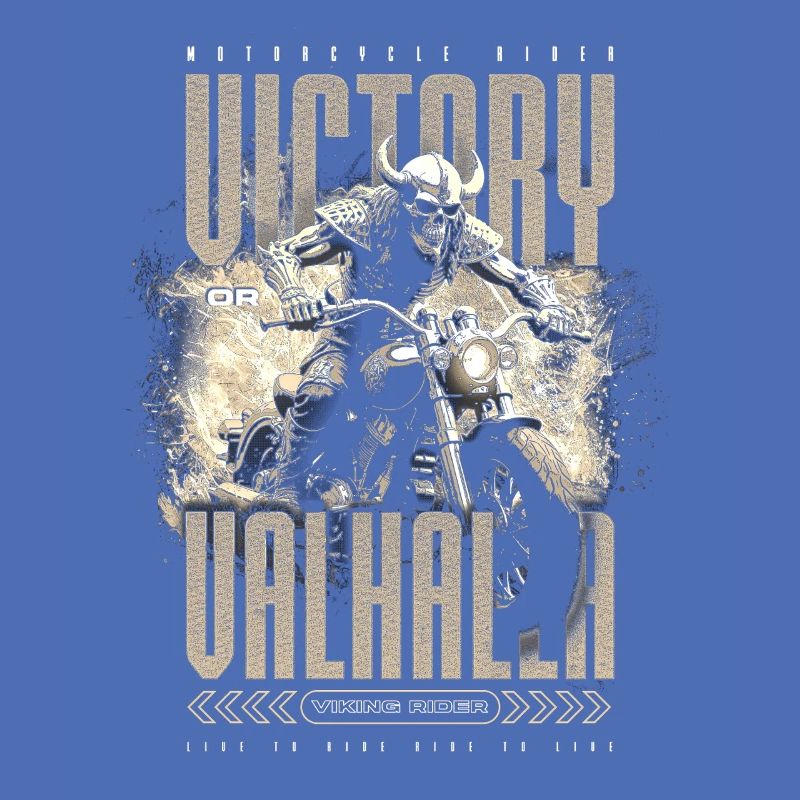 Motorrad Nordische Wikinger Sieg Oder Walhalla