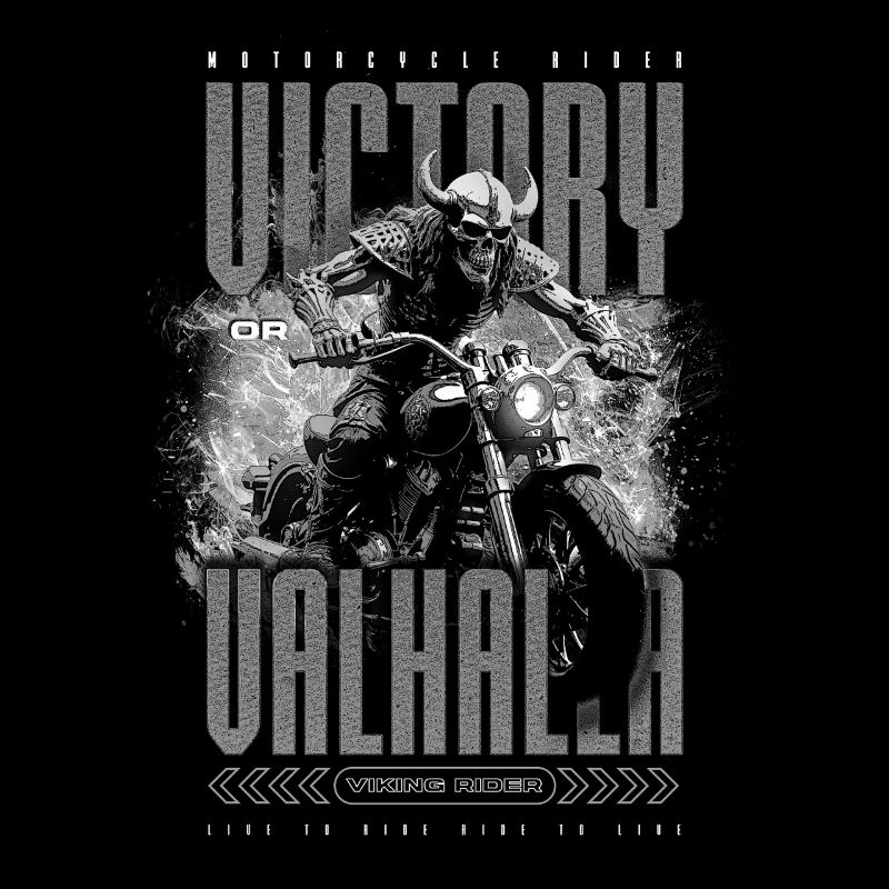 Motorrad Nordische Wikinger Sieg Oder Walhalla