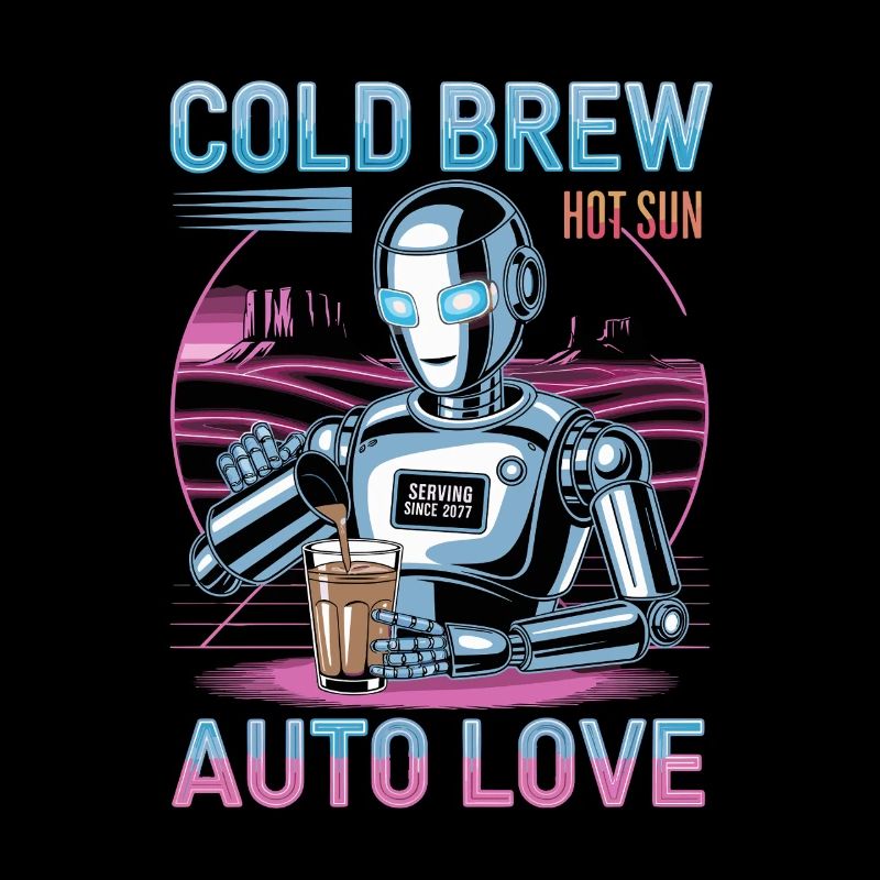 Cold Brew Robot Auto Love Cool Design
