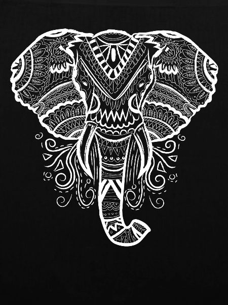 Elephant Mandala Illustration Elephant