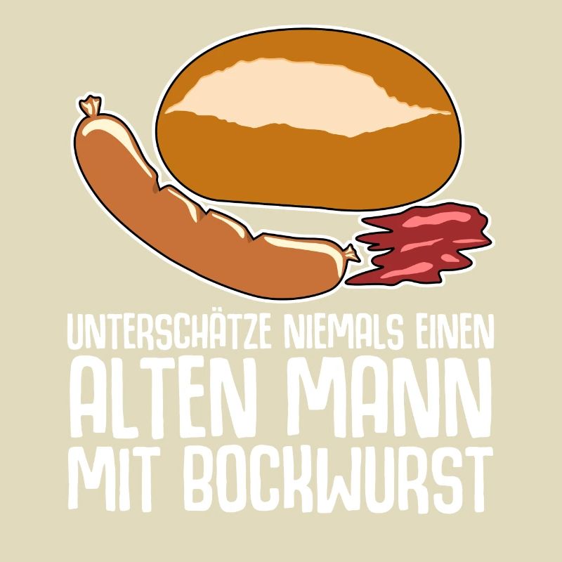 Bockwurst Wurst Alter Mann Bratwurst
