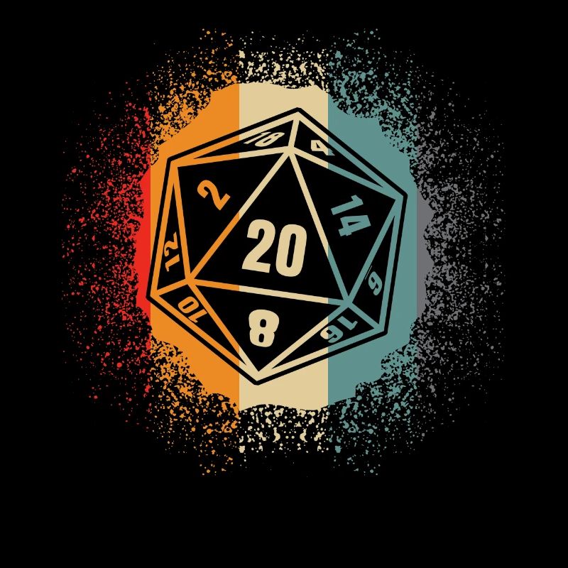 Tabletop D20 Dice Boardgame Game Master