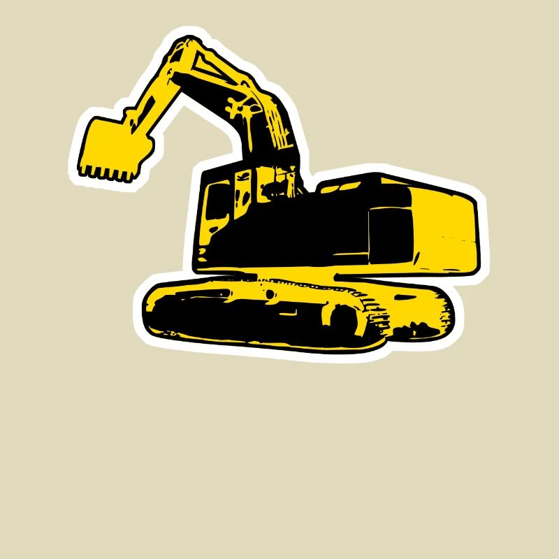 Baggerfahrer Bagger Baustelle
