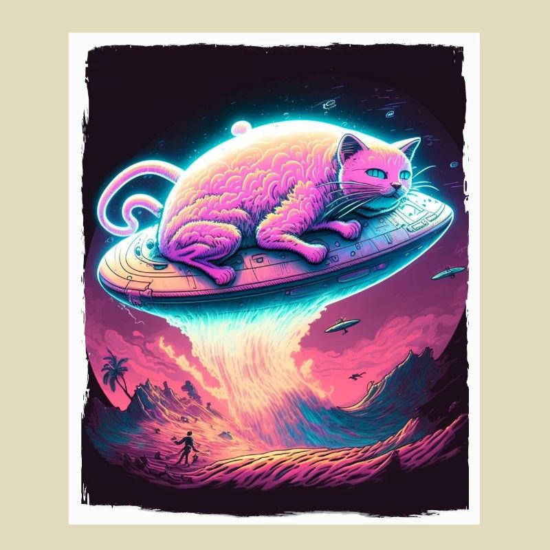 Chaton de chat Space Alien Planet Astronaute