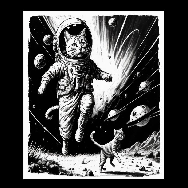 Chaton de chat Space Alien Planet Astronaute