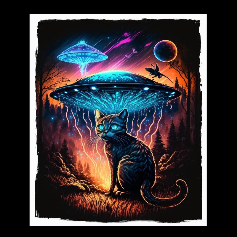Chaton de chat Space Alien Planet Astronaute