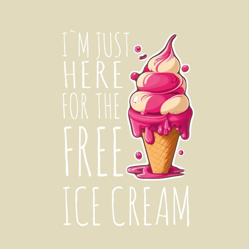 Eis Eiscreme Soft Eis Ich bin wegen dem Eis hier