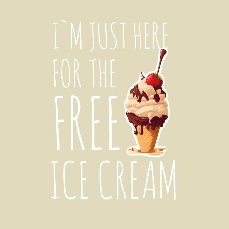 Eis Eiscreme Soft Eis Ich bin wegen dem Eis hier