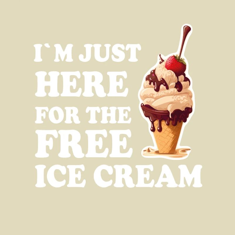 Eis Eiscreme Soft Eis Ich bin wegen dem Eis hier