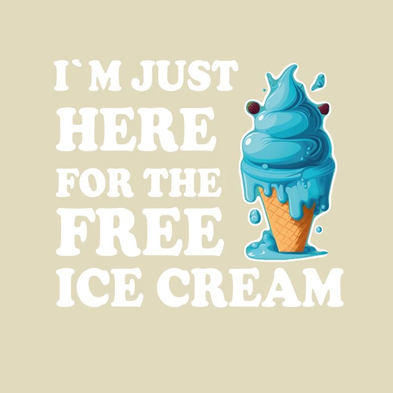 Eis Eiscreme Soft Eis Ich bin wegen dem Eis hier