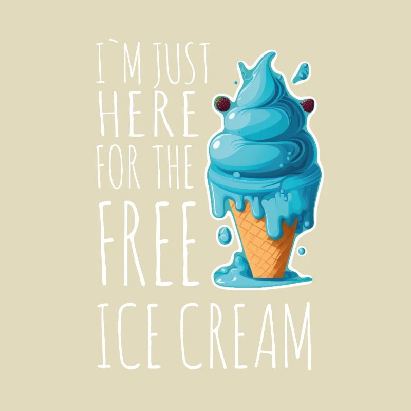Eis Eiscreme Soft Eis Ich bin wegen dem Eis hier