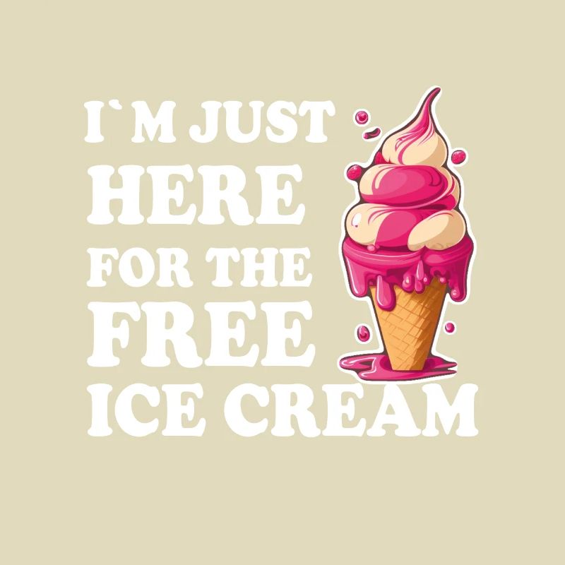 Eis Eiscreme Soft Eis Ich bin wegen dem Eis hier