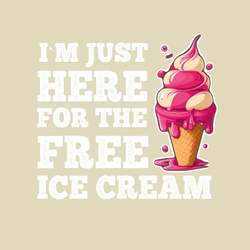 Eis Eiscreme Soft Eis Ich bin wegen dem Eis hier