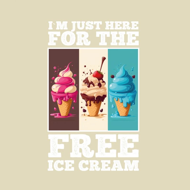 Eis Eiscreme Soft Eis Ich bin wegen dem Eis hier