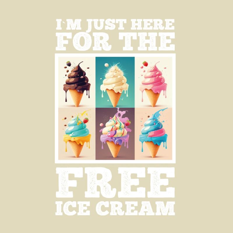 Eis Eiscreme Soft Eis Ich bin wegen dem Eis hier