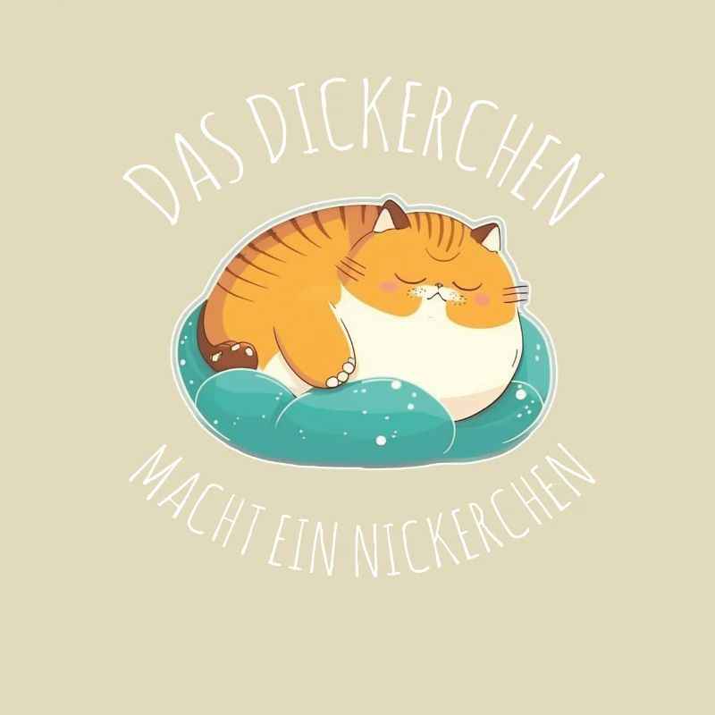 Das Dickerchen macht ein Nickerchen Katze Schlafen